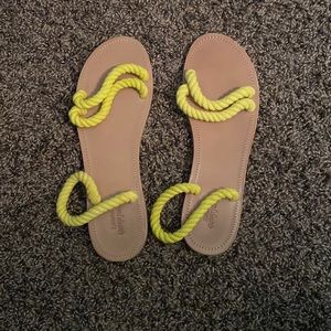 Urban Outfitters Yellow Sandals